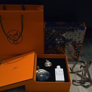 Men's Fragrance Set - Orange & Silver Accents